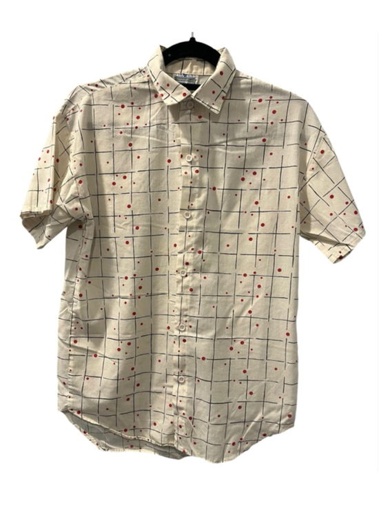 Favorites Other - VTG 80s Favorites Abstract Grid Shirt Small Mid Century Memphis Geo Polka Dot